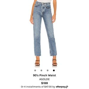 AGOLDE 90's Pinch Waist jeans